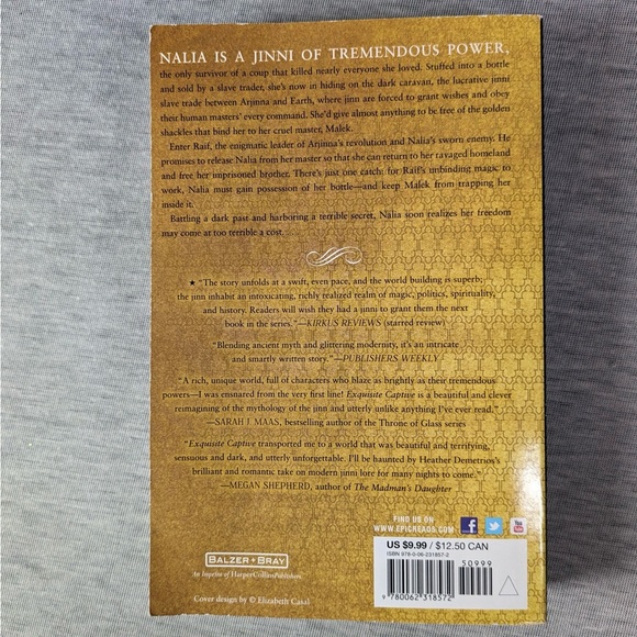 🍭 3/$10 Heather Demetrios: Exquisite Captive- Dark Caravan Cycle #1 (Paperback) - Picture 3 of 4